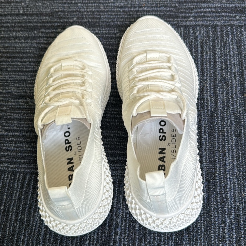 JSLIDES Daisy Knit Sneakers WHITE Urban Sport - Picture 5 of 5
